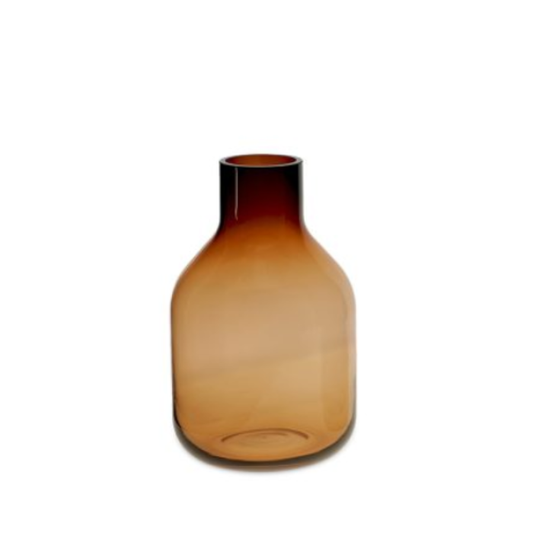 Vaso de Vidro Âmbar
