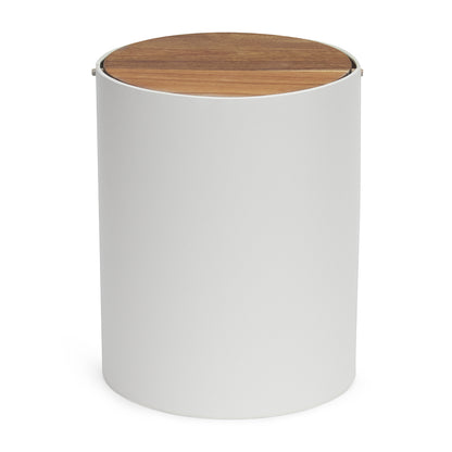 Lixeira de Metal e Madeira – 7 Litros