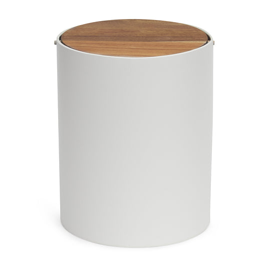 Lixeira de Metal e Madeira – 7 Litros