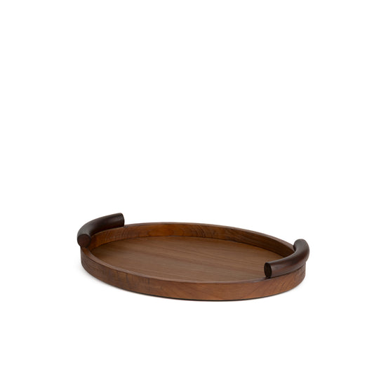 Bandeja em Madeira Oval P