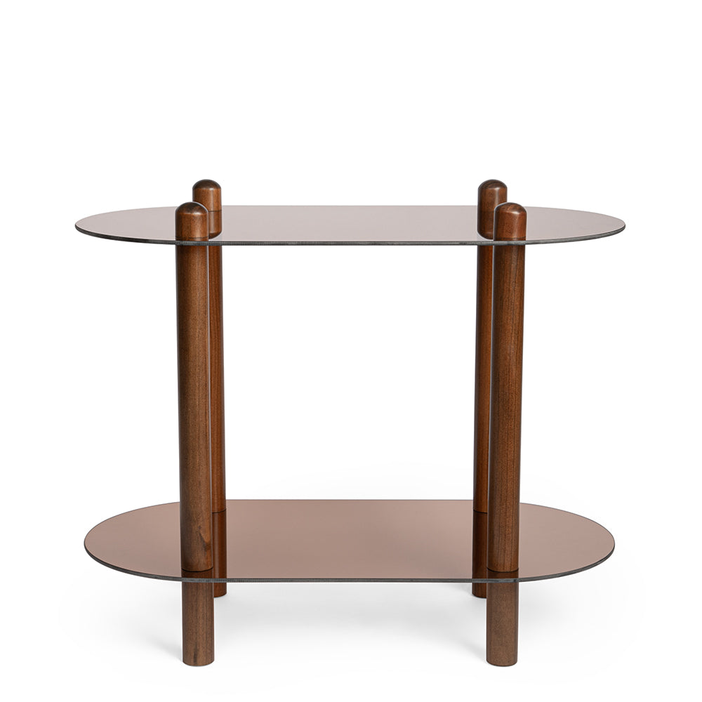 Mesa em Madeira e Vidro