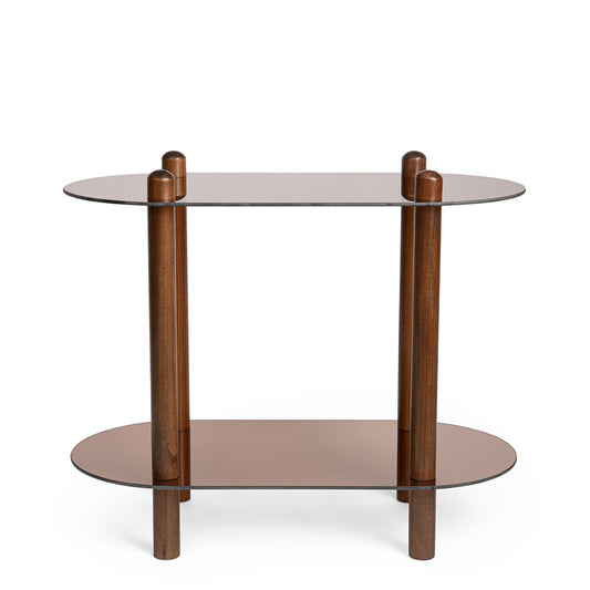 Mesa em Madeira e Vidro