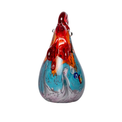 Escultura Galinha de Vidro