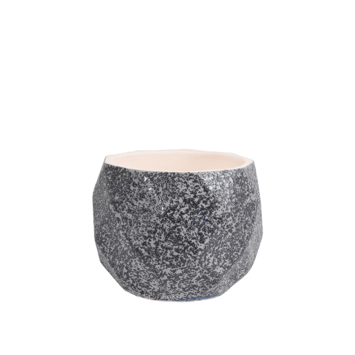 Mini Cachepot de Cerâmica Gray