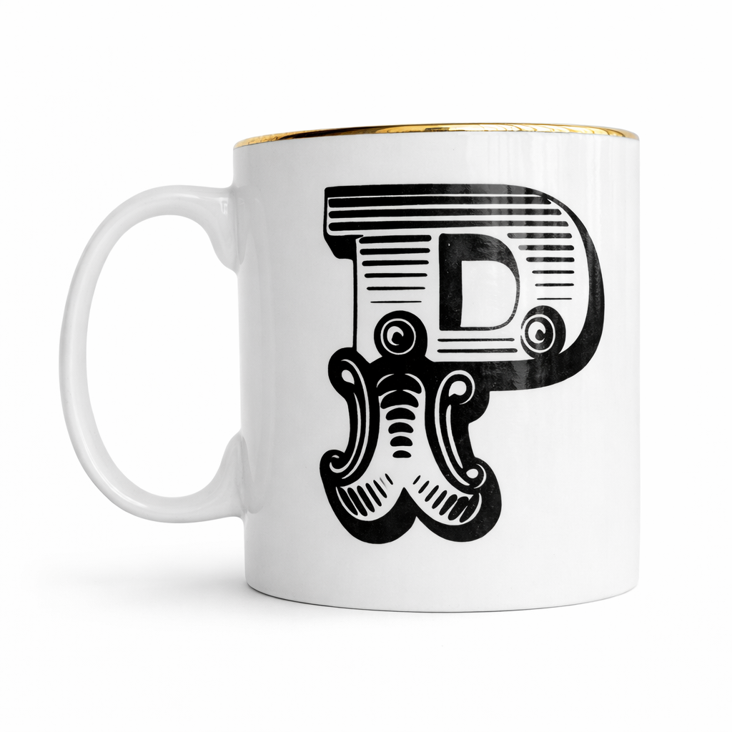 Caneca Monograma P&B