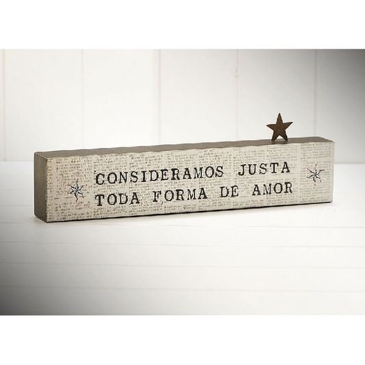 Bloco de Madeira "Consideramos Justa..."
