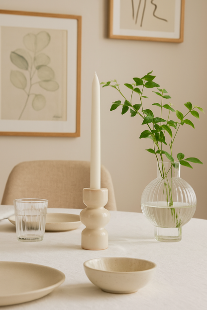 Porta Velas de Cerâmica M