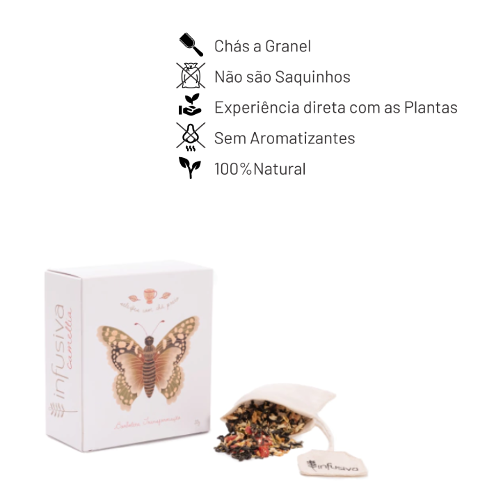 Chá Borboleta Transformação (Coleção Camellia)