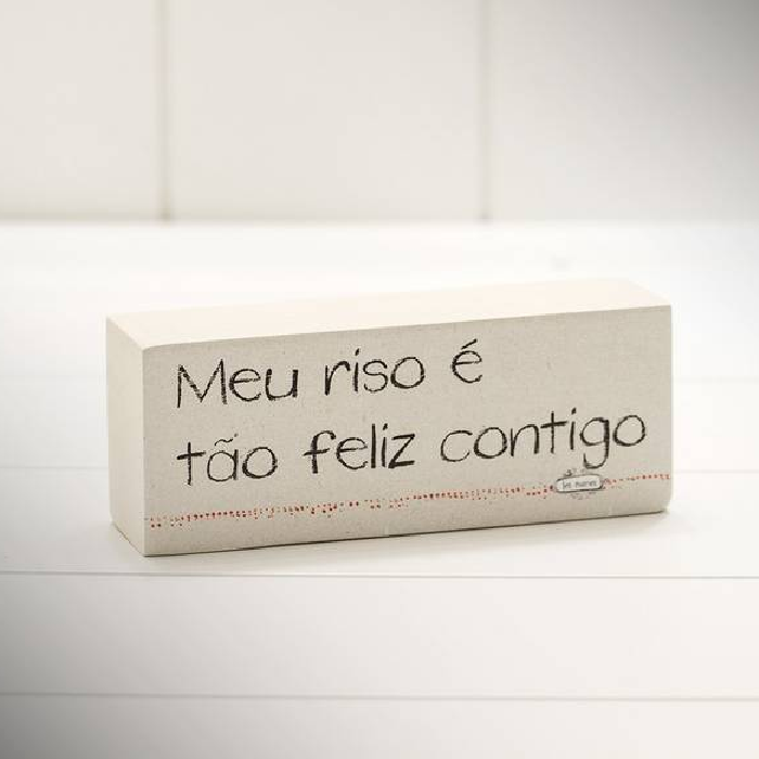 Bloco de Madeira "Meu Riso....."