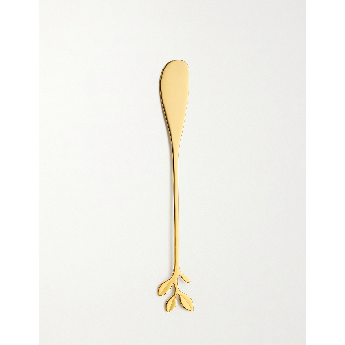 Espatula em Aço Inox Leaves Dourado