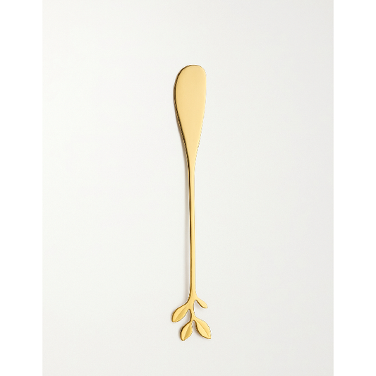 Espatula em Aço Inox Leaves Dourado