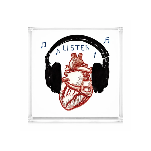 Bordado no Acrílico - Listen