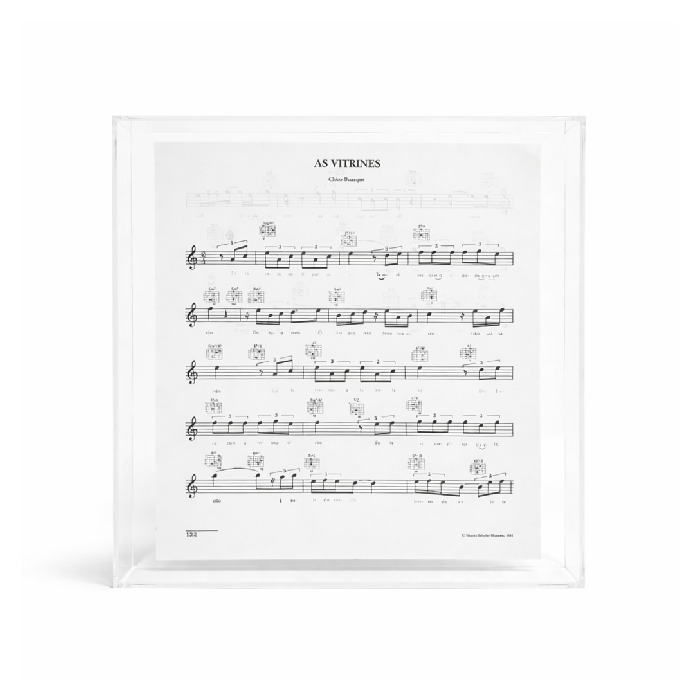 Quadro Acrílico Partituras - As Vitrines