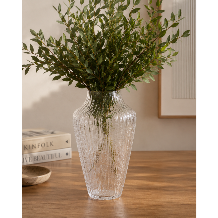 Vaso de Vidro Texturizado G