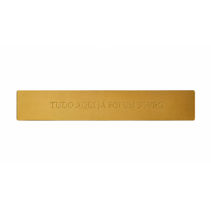 Placa Espelhada de Acrílico "Tudo aqui já foi..."