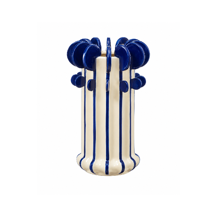 Vaso Cerâmica Orbe Azul