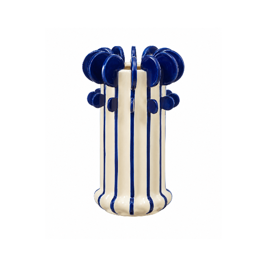 Vaso Cerâmica Orbe Azul
