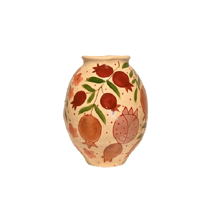 Vaso Romã Pintado à Mão