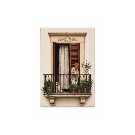 Quadro Janelas Sra. e Dog - Greghi Design