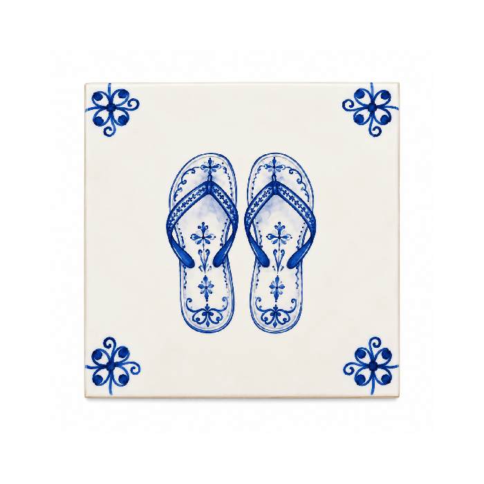 Azulejo Decorativo Chinelos - Greghi Design
