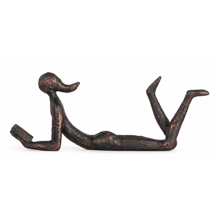 Escultura Mulher Lendo