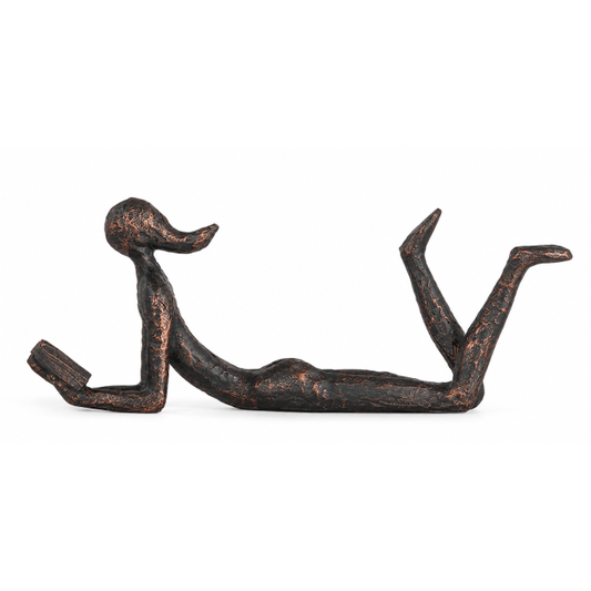 Escultura Mulher Lendo