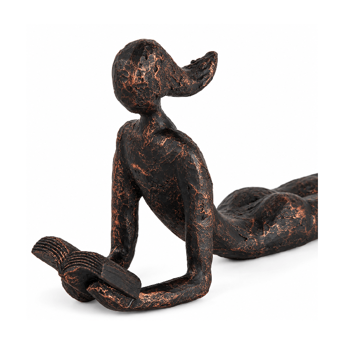 Escultura Mulher Lendo