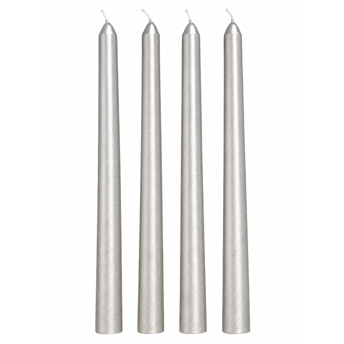 Conjunto 4 Velas Prata