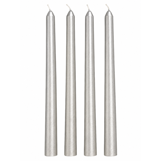 Conjunto 4 Velas Prata