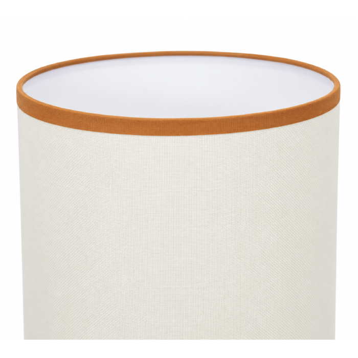 Luminária de Mesa em Cerâmica e Linho