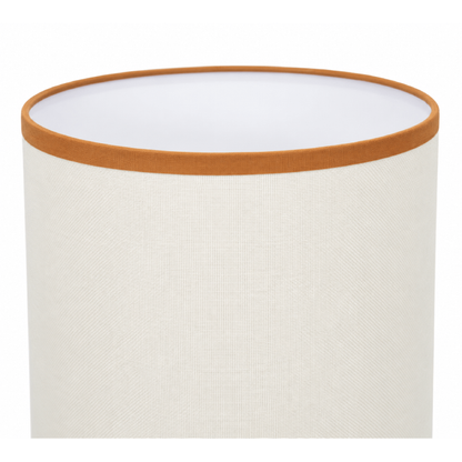 Luminária de Mesa em Cerâmica e Linho