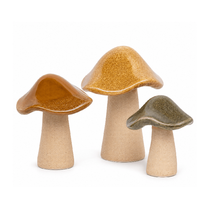 Kit Escultura Cogumelos
