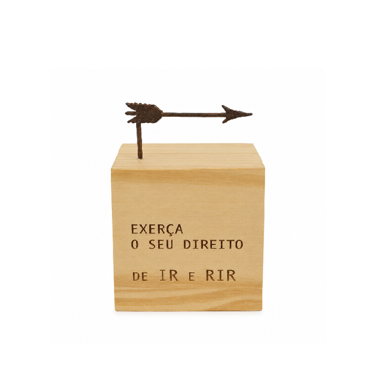 Bloco Cubo "Exerça o seu direito..."