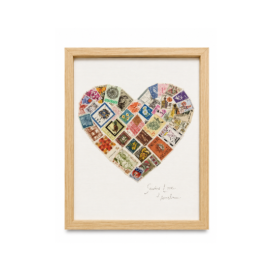 Quadro Coração Selos