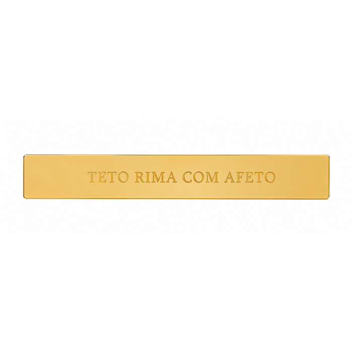 Placa Espelhada de Acrílico - Teto Rima Com Afeto