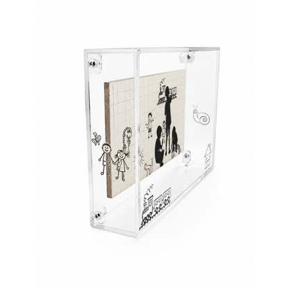 Quadro Decorativo de Acrílico Parede Riscada - Greghi Design