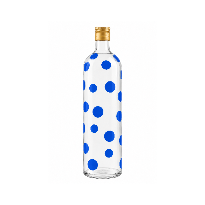 Garrafa "Pois Azul"