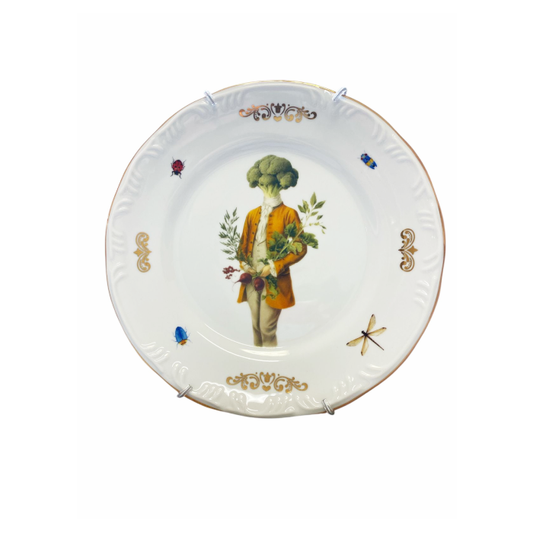 Prato Decorativo Homem Brócolis - Greghi Desing