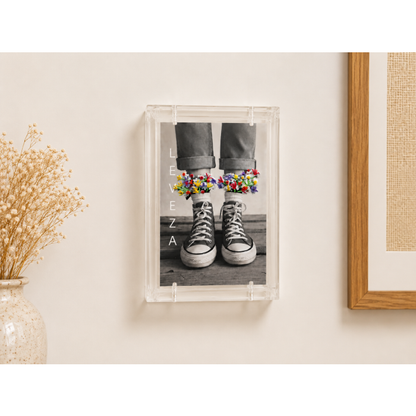 Quadro Acrílico Bordado "Leveza"
