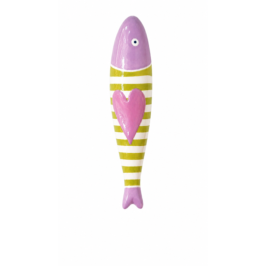 Sardinha Decorativa  de Cerâmica