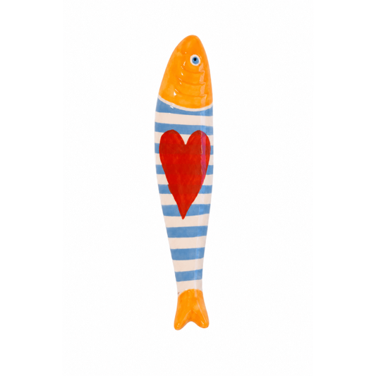 Sardinha Decorativa  de Cerâmica