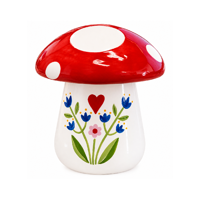 Pote de Cerâmica Cogumelo