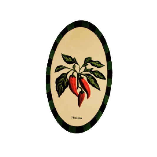 Azulejo Oval Pimenta - Greghi Design