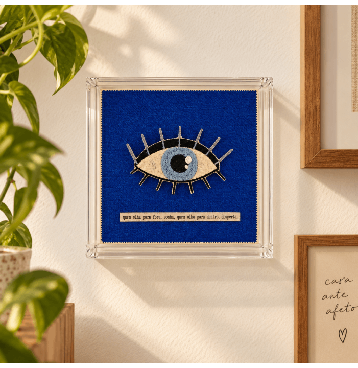 Quadro Acrílica "Quem olha para..."