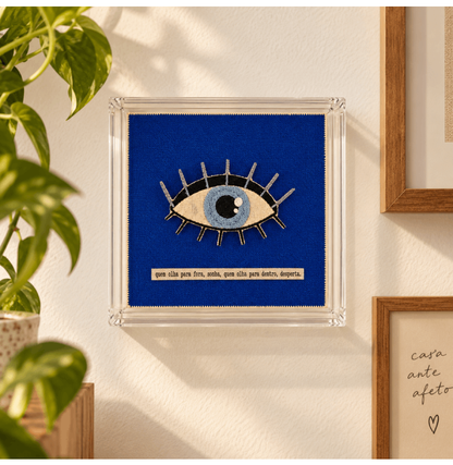 Quadro Acrílica "Quem olha para..."