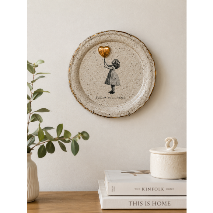 Prato Decorativo "Follow Your..."