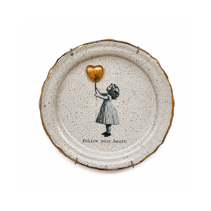Prato Decorativo "Follow Your..."