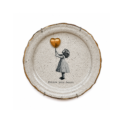 Prato Decorativo "Follow Your..."