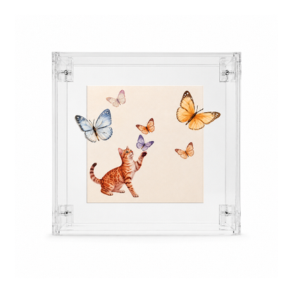 Quadro Decorativo de Acrílico Gato - Greghi Design