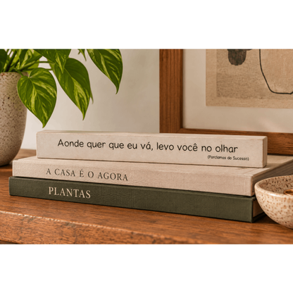Bloco de Madeira “Aonde Quer Que..."